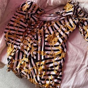 Black and Gold midi dress